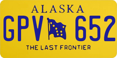 AK license plate GPV652