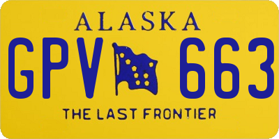 AK license plate GPV663