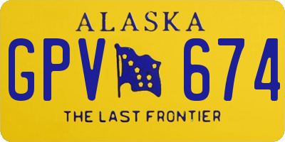 AK license plate GPV674