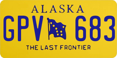 AK license plate GPV683