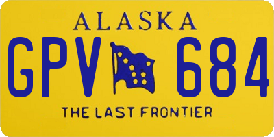 AK license plate GPV684