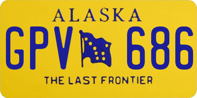 AK license plate GPV686