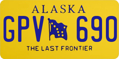 AK license plate GPV690