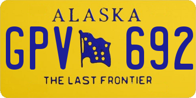 AK license plate GPV692