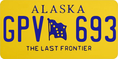AK license plate GPV693