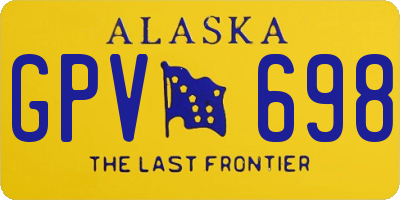AK license plate GPV698