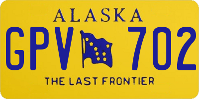 AK license plate GPV702