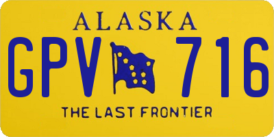 AK license plate GPV716