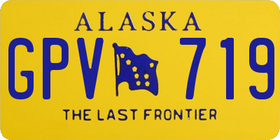 AK license plate GPV719