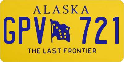 AK license plate GPV721