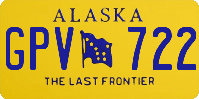 AK license plate GPV722