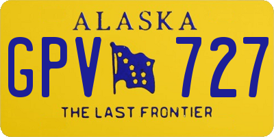 AK license plate GPV727