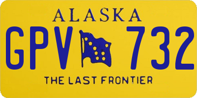 AK license plate GPV732