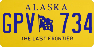 AK license plate GPV734