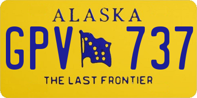 AK license plate GPV737