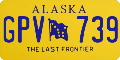 AK license plate GPV739