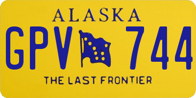 AK license plate GPV744
