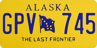 AK license plate GPV745
