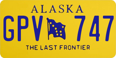 AK license plate GPV747