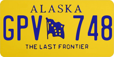 AK license plate GPV748