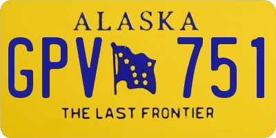 AK license plate GPV751