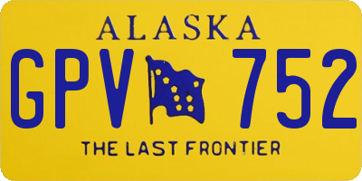 AK license plate GPV752