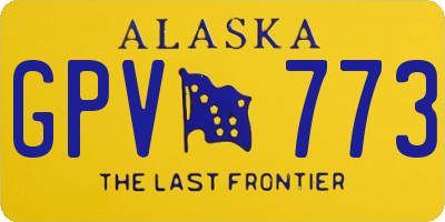 AK license plate GPV773
