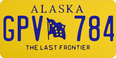 AK license plate GPV784