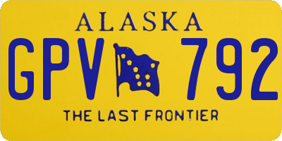 AK license plate GPV792