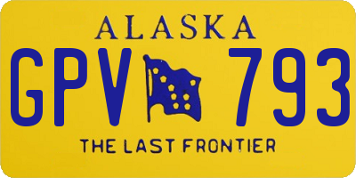 AK license plate GPV793
