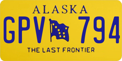 AK license plate GPV794