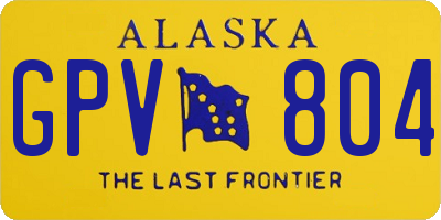 AK license plate GPV804