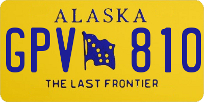 AK license plate GPV810