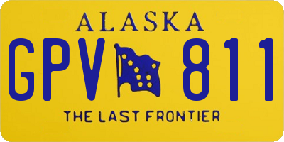 AK license plate GPV811