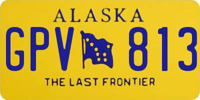 AK license plate GPV813