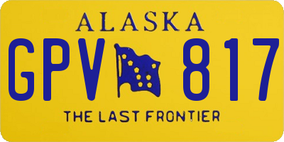AK license plate GPV817