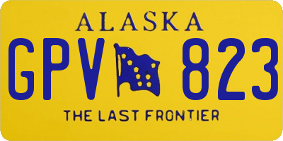 AK license plate GPV823