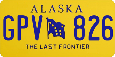 AK license plate GPV826