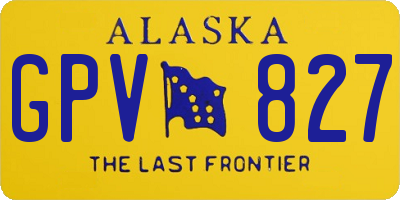 AK license plate GPV827