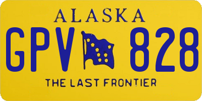 AK license plate GPV828