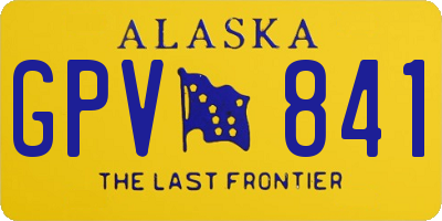 AK license plate GPV841