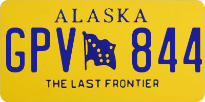 AK license plate GPV844