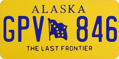 AK license plate GPV846