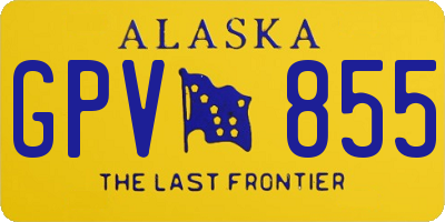 AK license plate GPV855
