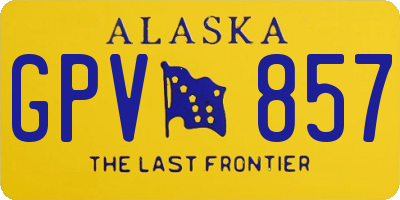 AK license plate GPV857