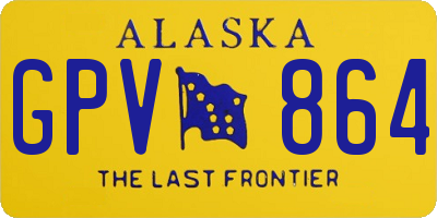 AK license plate GPV864