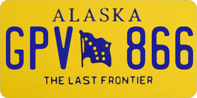 AK license plate GPV866