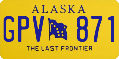 AK license plate GPV871