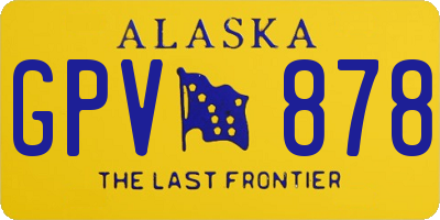 AK license plate GPV878