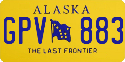 AK license plate GPV883